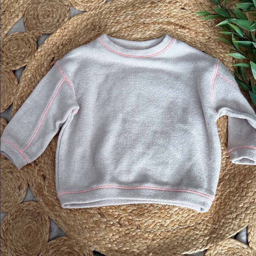 Zara kids knitted Crew Sweatshirt. Size 9-12 mo‎